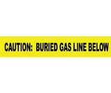 NMC NDYG Caution Buried Gas Line Below Informer Non-Detectable Warning Tape